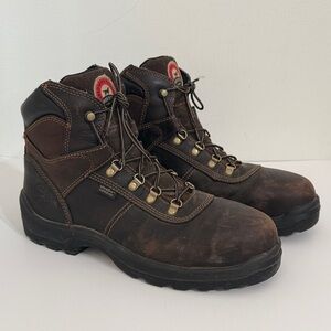IRISH SETTER Ely Steel Toe Boots Mens Size 11.5 Waterproof Leather Shoe
